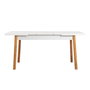 Hanah Home Mesa de Comedor Extensible Santiago Masa Atlantic White